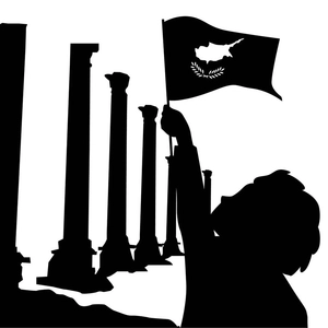 Cyprus National Day Silhouette