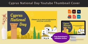 Cyprus National Day Youtube Thumbnail Cover