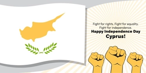 Cyprus National Day Twitter Post