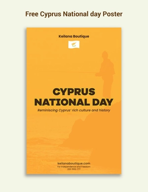 Cyprus National Day Poster