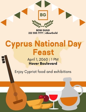 Cyprus National Day Flyer