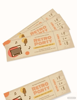 Vintage Ticket Template