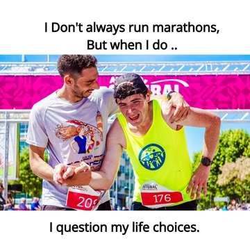 Free Marathon Meme Template to Edit Online