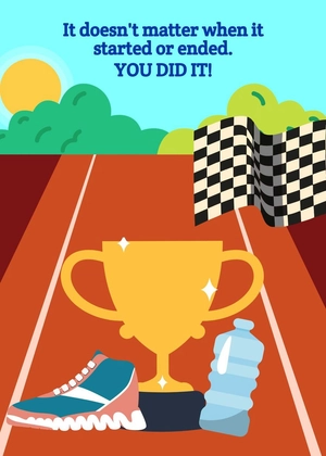 Marathon Greeting Card