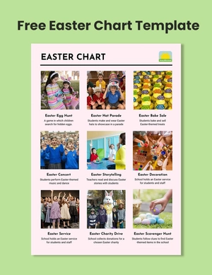 Easter Chart Template