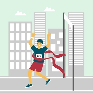 Marathon Cartoon Clipart