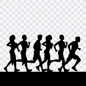 Marathon Silhouette