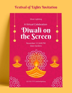Festival of Lights Invitation