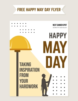 Happy May Day Flyer