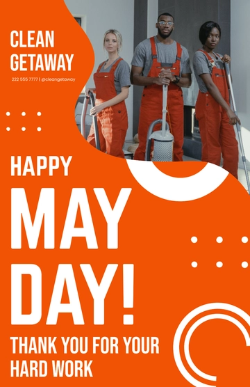Free May Day Poster Template to Edit Online