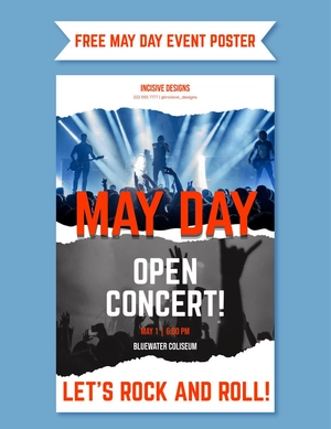 May Day Event Poster