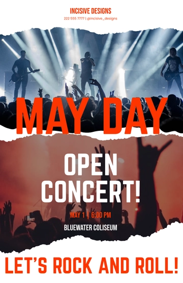 Free May Day Event Poster Template to Edit Online
