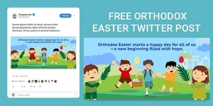 Orthodox Easter Twitter Post