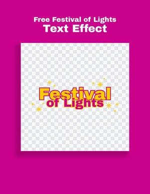 Festival of Lights Text Effect