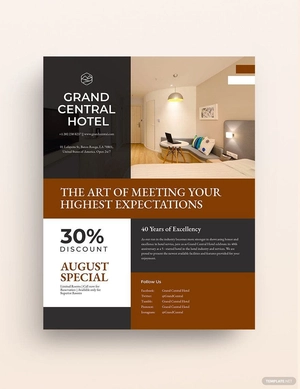 Hotel Promotional Flyer Template