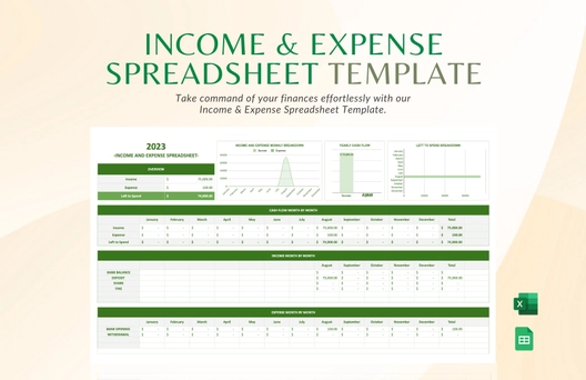 Income & Expense Spreadsheet
