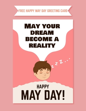 Happy May Day Greeting Card