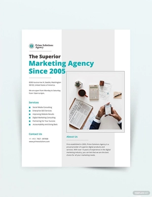 Marketing Consultant Flyer Template