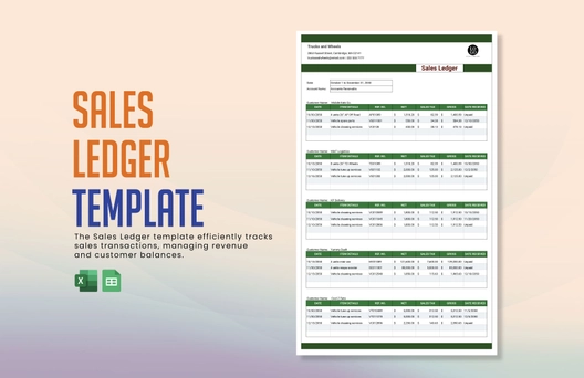 Sales Ledger Template