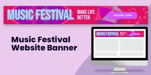 Music Festival Website Banner