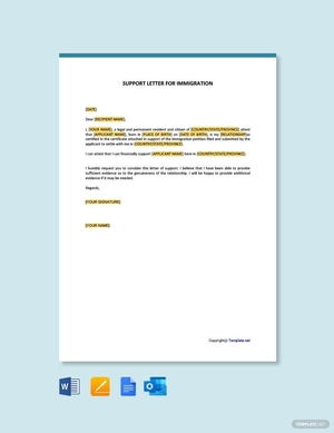 Affidavit of Support Letter For Immigration