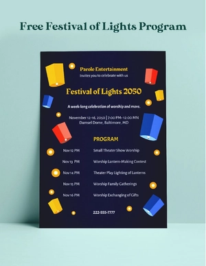 Festival of Lights Program