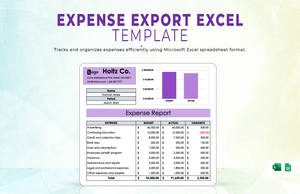 Expense Report Excel Template