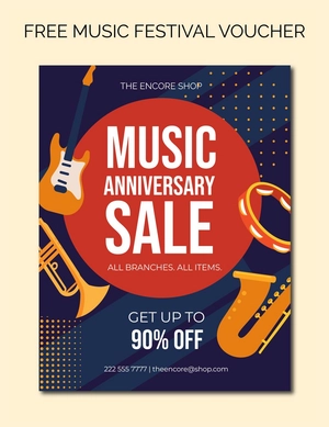 Music Festival Sale