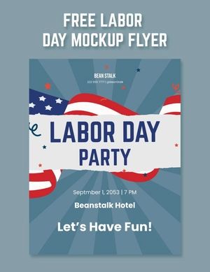 Labor Day Mockup Flyer