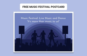 Music Festival Postcard
