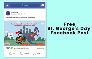 St. George's Day Facebook Post