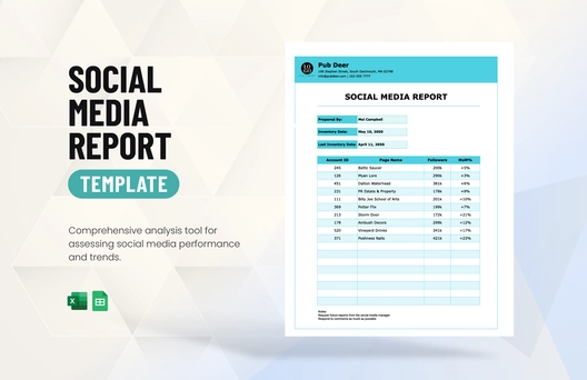 Social Media Report Template