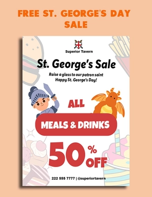 St. George's Day Sale
