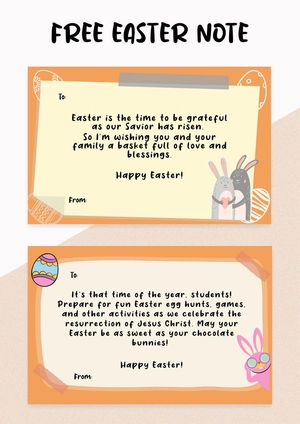 Easter Note