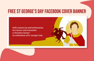 St. George's Day Facebook Cover Banner