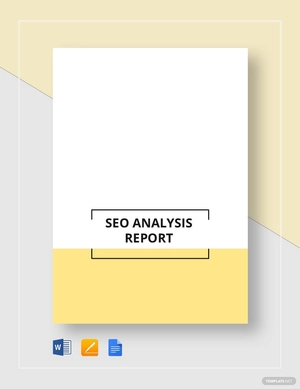 SEO Analysis Report Template SEO Analysis Report Template