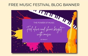 Music Festival Blog Banner