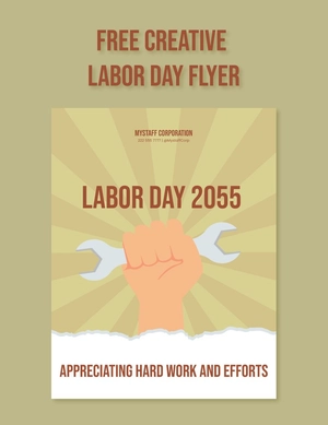 Creative Labor Day Flyer