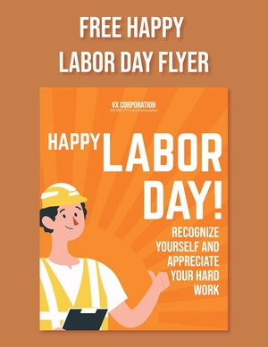 Happy Labor Day Flyer