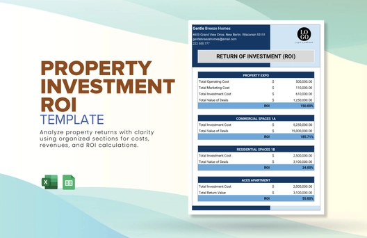 Property Investment ROI Template