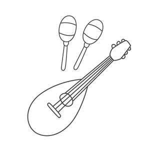 Music Festival Outline Clipart