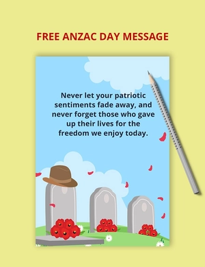 Anzac Day Message
