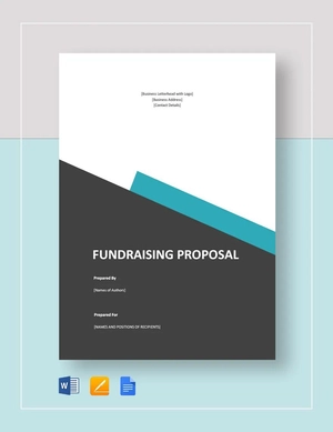 Fundraising Proposal Template Fundraising Proposal Template
