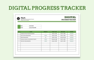 Digital Progress Tracker