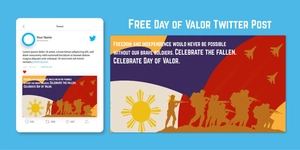 Day of Valor Twitter Post