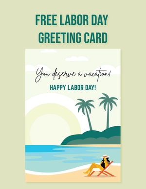 Labor Day Greeting Card