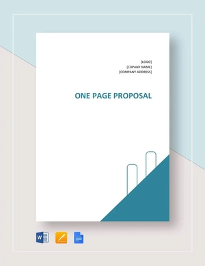 One-Page Proposal Template