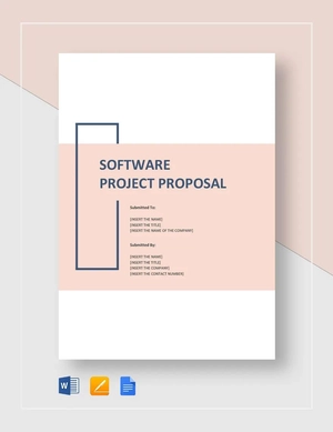 Software Project Proposal Template