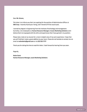 Letter of Intent for Employment Letter of Intent for Employment