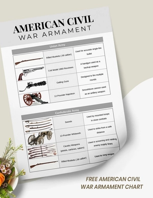 American Civil War Armament Chart